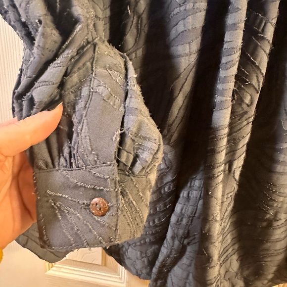 Free People button up flowy blouse - Picture 4 of 5